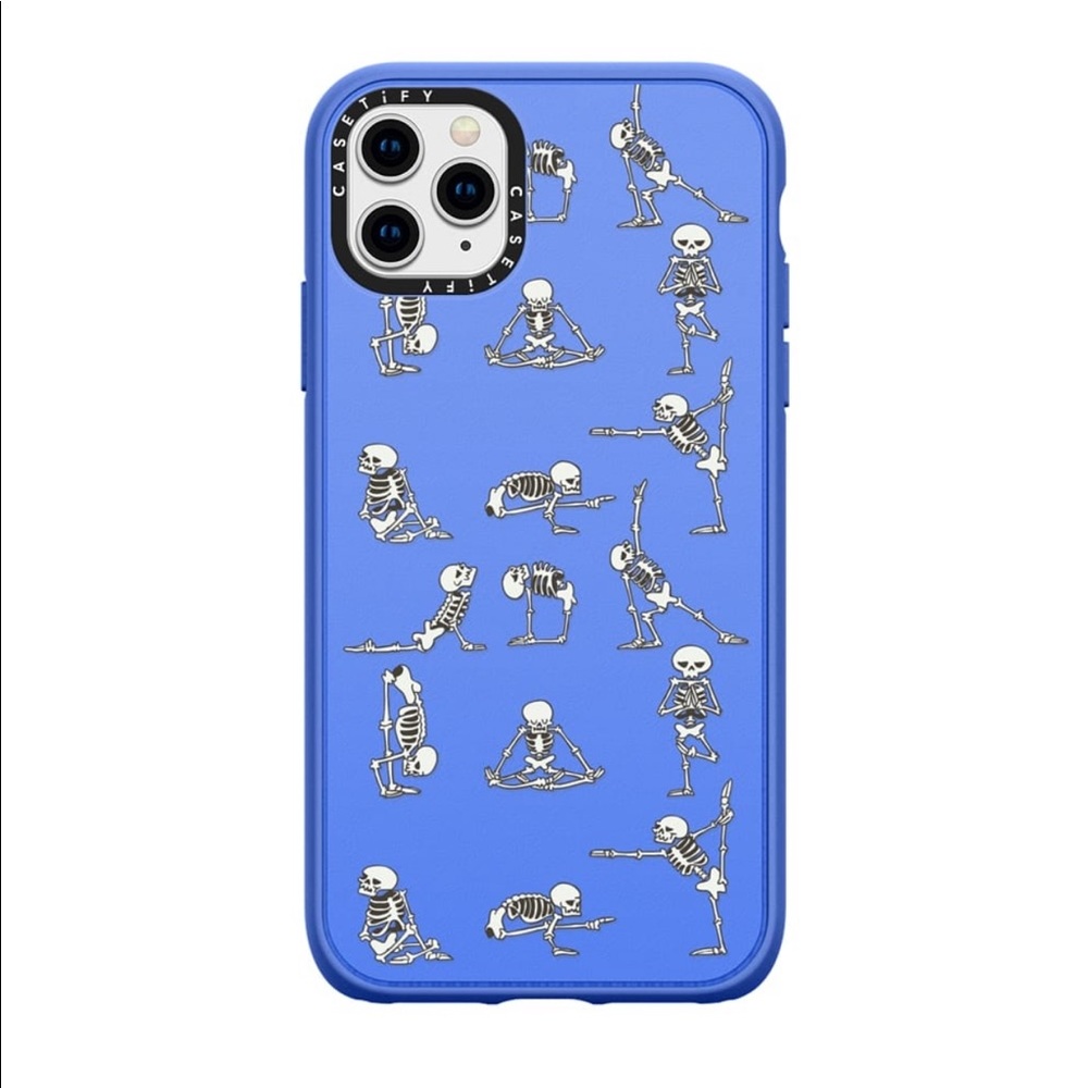 Casetify skeleton yoga phone case